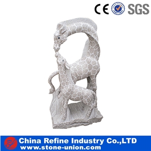 Giraffe Animal Sculpture,Garden Sculptures,Stone Animal Sculptures,Stone Carving,Stone Animal