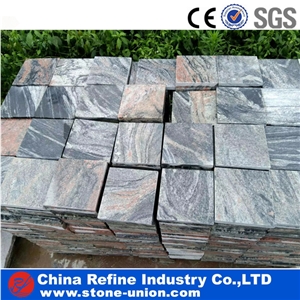 Multicolor Red Grain Granite Tile & Paving Stone