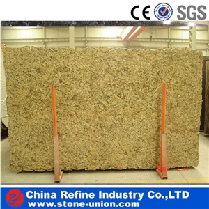 Natural Giallo Farfalla Granite Slab for Sales, China Yellow Granite