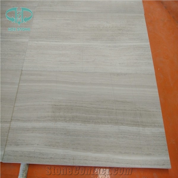 China White Wooden Honed Marble,Wooden Marble, White Wood Grain Marble, Wooden Vein White Marble Honed Tiles, Marble Pattern,Covering, Skirting, Floor&Wall Tiles&Slabs