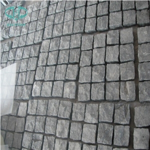 Padang Black Basalt Cube Stone,Fujian G684 Diamond Black Stone,G139 Fuding Absolute Black, Cobble Stone, Cobblestone, Natural Split Cubestone, Paving for Driveway Outdoor Decoration