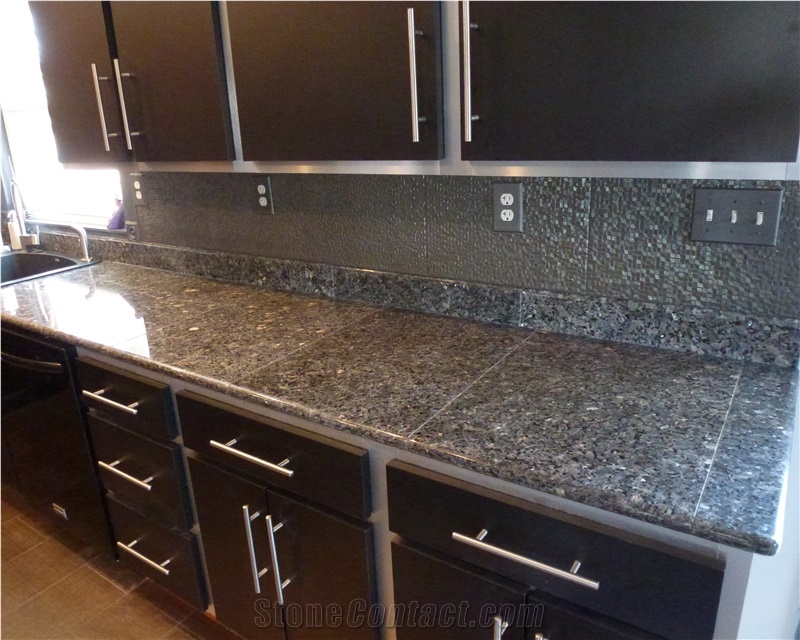 Blue Pearl Granite Kitchen Countertops, Kitchen Worktops
