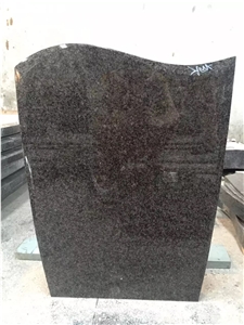 Green Granite Western Style Tombstones with Heart Tombstones for Cemetery