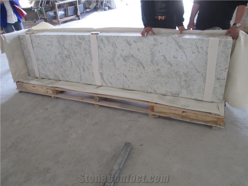 China Supplier Andromeda White Granite Countertop Full Bullnose