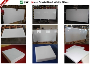 Nano Crystallized White Glass Stone Panel