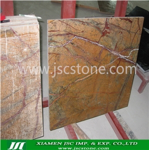 Rain Forest Brown Marble Tiles & Slabs, India Brown Marble