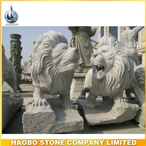 Decorative Stone Lion Statues