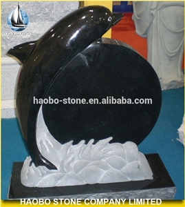 High Quality Granite Dolphin Headstone for Sale