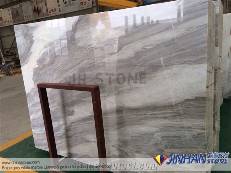 Ice Age, White Marble, Greece Marble,Marble Bookmatch Slabs for Decor Wall and Floor Tile, Background Tiles