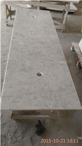 Italian Marble Carrara White Marble Pre Cut Countertops Vanity Tops for Bathroom Top Used