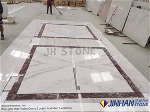Volakas White, Greece Marble, Polished Marble, White Marble, Bookmatch Slabs for Decor Wall and Floor Tile