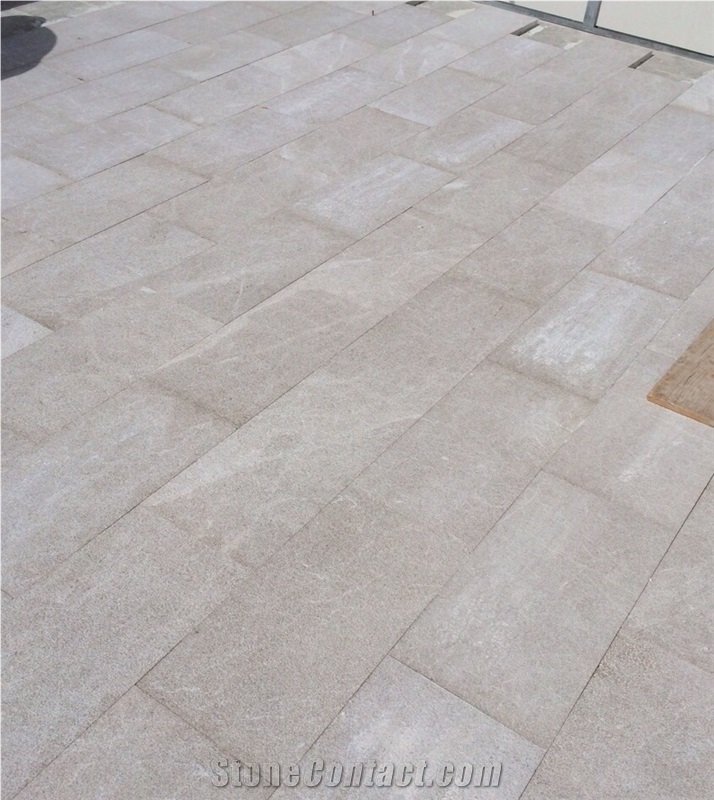 Sebastian Grey Marble Bush Hammered Slabs & Tiles, Flooring Tiles