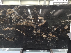 Black Cosmic Granite, Brazil Granite, Black Granite, Slabs or Tiles, for Wall or Flooring Coverage