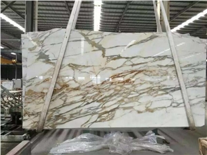 Calacatti Vagli Gold Marble, Slabs & Tiles, for Wall and Flooring Coverage