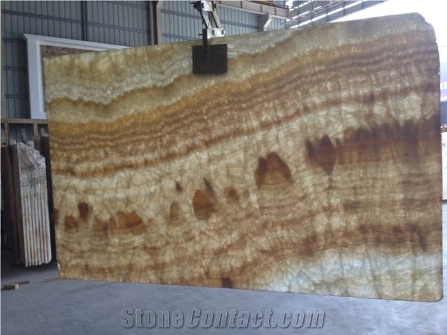 Faron Onyx, Brown Onyx, Onix, Slabs or Tiles, for Wall or Other Interior Decoration
