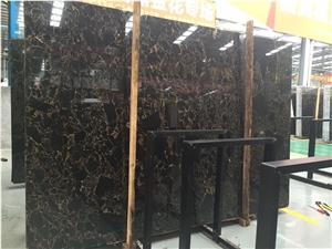 New Anthens Portoro, Black Marble, Slabs & Tiles, for Wall and Flooring Coverage