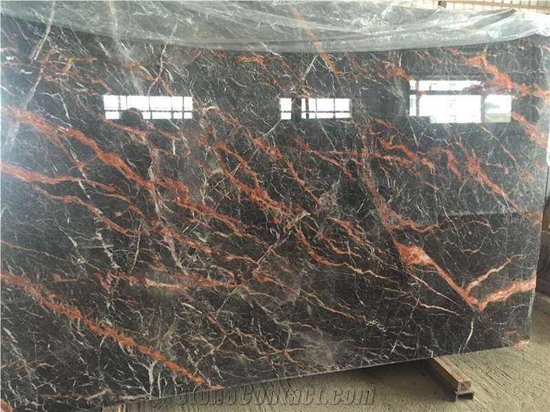 Rose Portoro Marble, Rose Marble, Slabs or Tiles, for Interior/Exterior Decorations