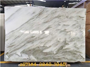 Ya"An White,Sichuan White,China Landscape White,Sichuan Landscape White Marble,Ya an Landscape White Marble,Landscape White Marble, Green Veins, Slabs & Tiles, for Wall or Others