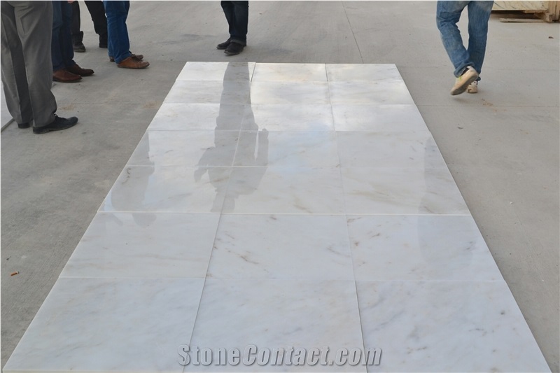 Afyon Sugar Marble Tiles & Slabs, White Marble with Gold Veins Turkey