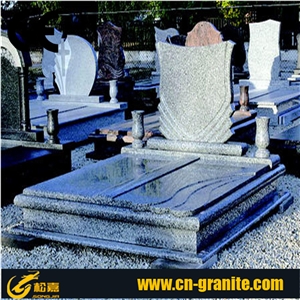 Blue Tombstones, Cemetery Engraved Tombstones, Custom Tombstone Monument Design, Western European Style Single Monuments, Memorial Natural Stone Gravestones