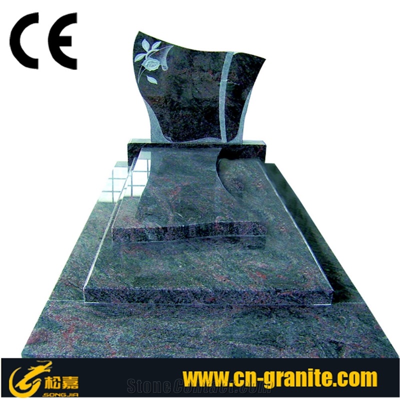 China Absolute Black Polished Monument & Tombstone, China Shanxi Black Polished Monument & Tombstone, China Absolute Black Polished Memorials & Headstones, France Style