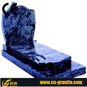 Flower Tombstone, Lilac Headstone Western Style Tombstone European Style Stone Carving Tombstone Granite Stone Tombstone and Monument