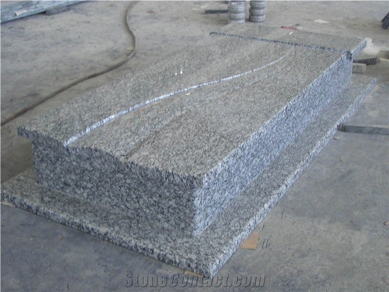 Spray White Granite,Tombstone Design,Single Monuments,Granite Monument,Heart Shaped Headstones,Single Monuments,Custom Monuments,Gravestone,Poland Style,Western Style