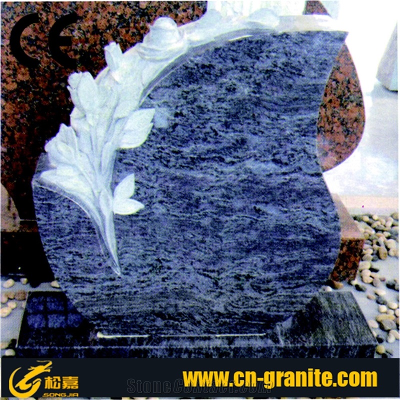 Uprighjt Tombstone,Polished Grey French Monuments Design,Single Headstone,Gravestone,Cheap Cemetery Tombstone