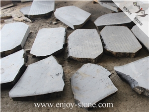Basalt  Flagstone, Basalt Crazy Paving Stone Sawn Cut