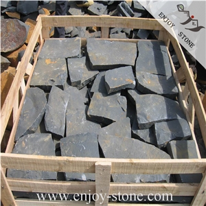 China Bluestone/Basalt/Basaltina/Basalto Cheap Paving Stone/Walkway/Driveway Paving, Grey Basalt Cube Stone & Pavers