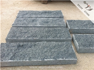 G612 Oliver Green Natural Granite Natural Split Wall Tiles/Mushroom China Green Granite Tiles/Zhangpu Dark Green Granite Flooring Tiles