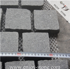 G684 Flamed Black Basalt Cobble/Paving Stone/Outdoor Driveway/Walkway Paving Stone