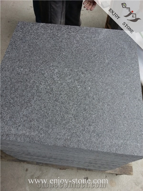 G684 Fuding Black Basalt/Black Pearl Flamed Basalt,Cut to Size Slab/Tile Stone/Flooring/Paving/Wall Cladding Stone