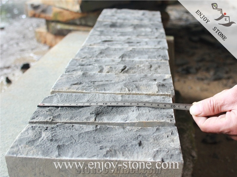 Zhangpu Black/China Black Basalt Stone Bricks Wall Cap/Facades Stone