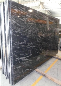 Forest Black Granite Slabs