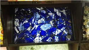 Luxury Natural Blue Cloisonne Onyx Slabs for Interior Designing