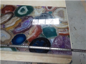 Nice Large Multicolor Agate Slabs,Colorful Agate Stone Slabs for Decoration