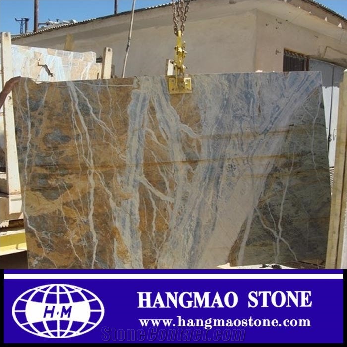 Blue Jeans Luxury Marble Bookmatch, Tiles & Slabs for Wall Covering, Walling Stone