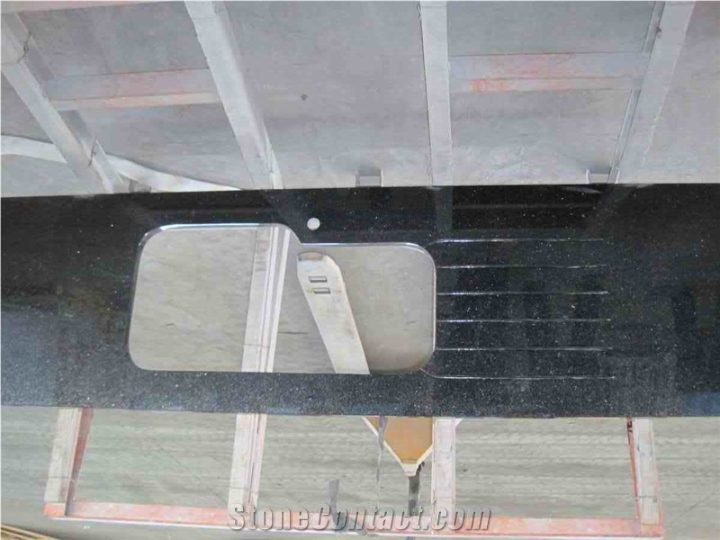 China Absolute Black Granite Kitchen Countertops, Kithchen Worktops, Kithchen Desk Tops for Sale