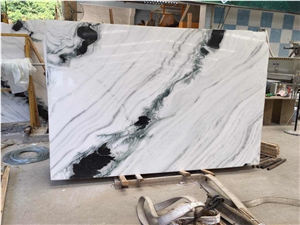 China New Quarry Popular Panda White Marble Slabs for Walling, Flooring
