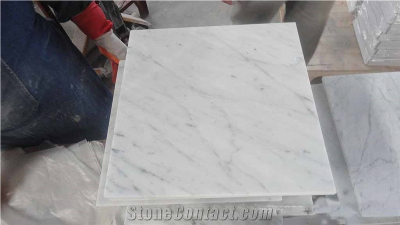 Imported Italian 300x300mm Bianco Carrara Marble Slabs and Tiles Price