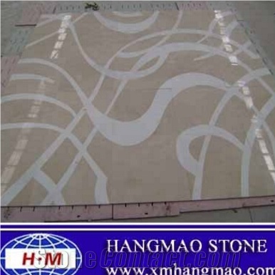 Kinds Of Tumbled Travertine Waterjet Medallions