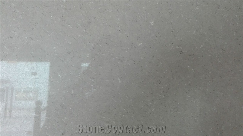 Light Grey Quartz Stobe Slab & Light Grey Quartz Stone Tile