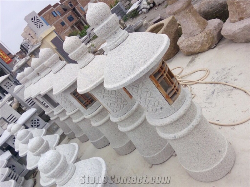 Outdoor Cheap Grey Granite Japanese Lanterns