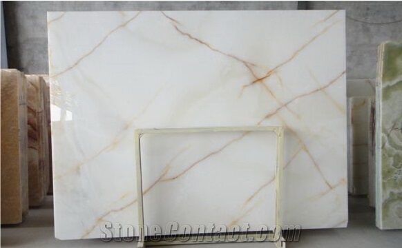 Pure White Onyx with Standard Quality