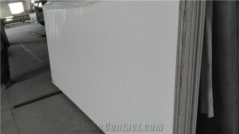 Pure White Quartz Stone,Quartz Tiles, Quartz Slabs, Engineered Stone Polished Quartz Slabs for Interior Application