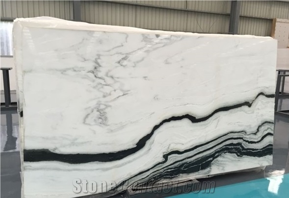 Sichuan White Marble Slab,Panda White Marble Slab,Panda Black Marble Slab