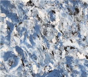 Spary Blue Quartz Stone Slab & Ocean Blue Quartz Stone Tile