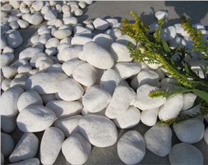 White Round Pebble Stone for Sale, White River Stone