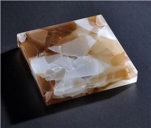 Yellow Nano Glass Panel, Crystallized Stone Slabs